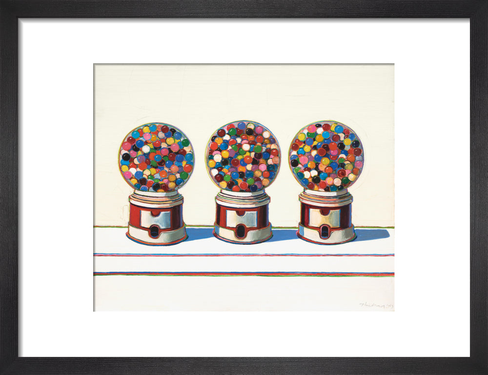 Three Machines (art print, small, black)