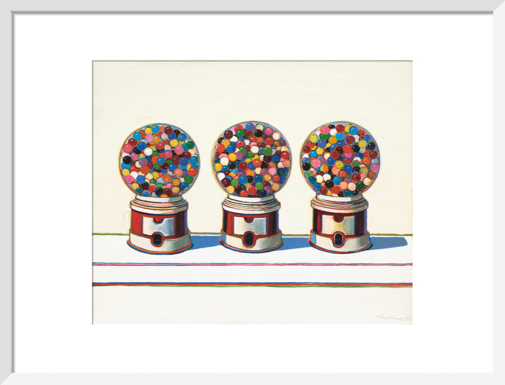 Three Machines (art print, medium, white)
