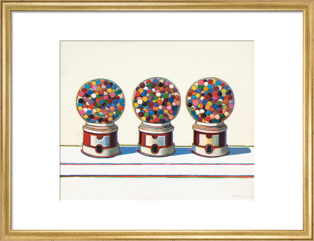 Three Machines (art print, medium, gold)