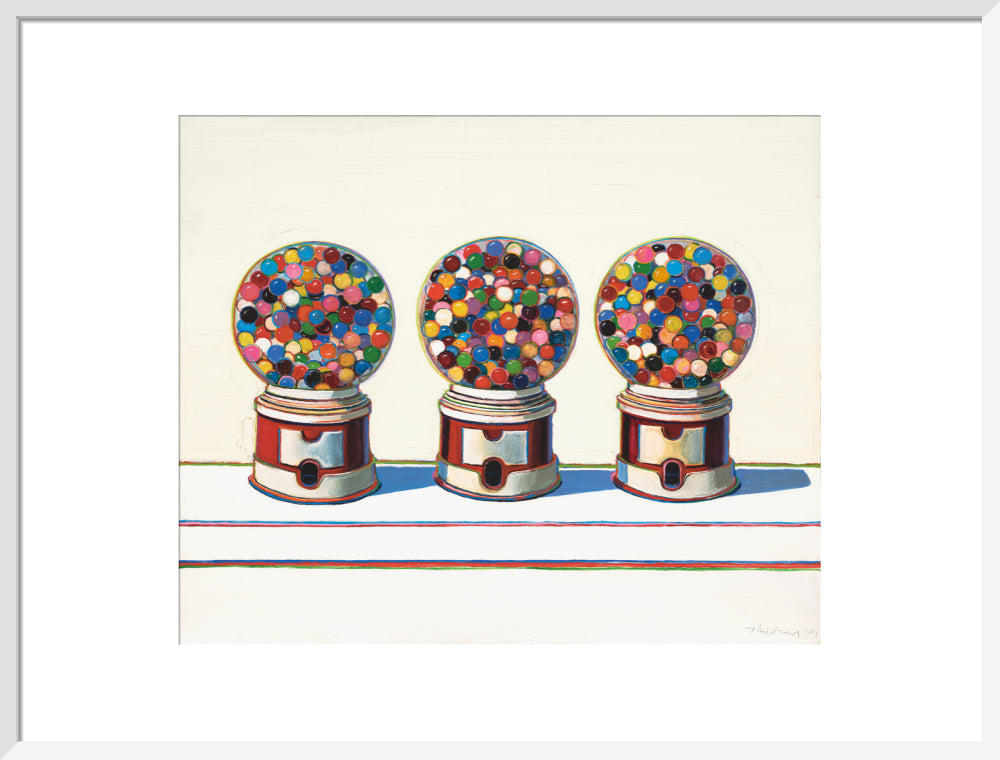 Three Machines (art print, large, white)