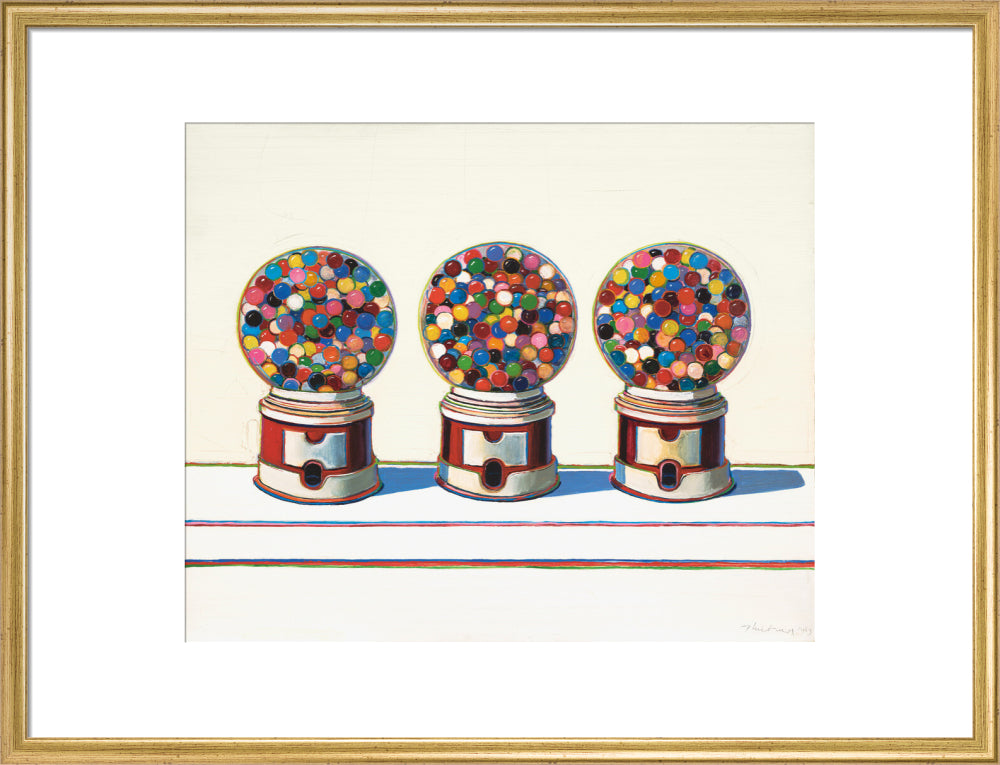 Three Machines (art print, large, gold)