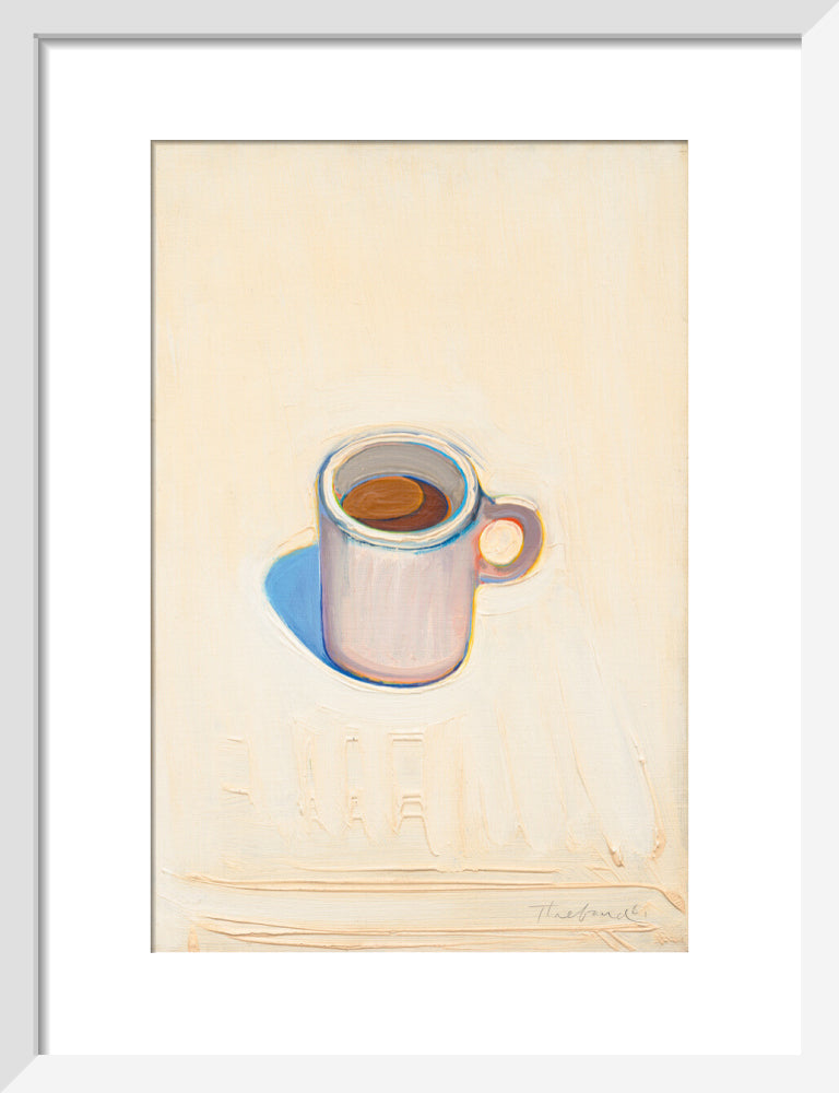 Cup of Coffee (art print, small, white)