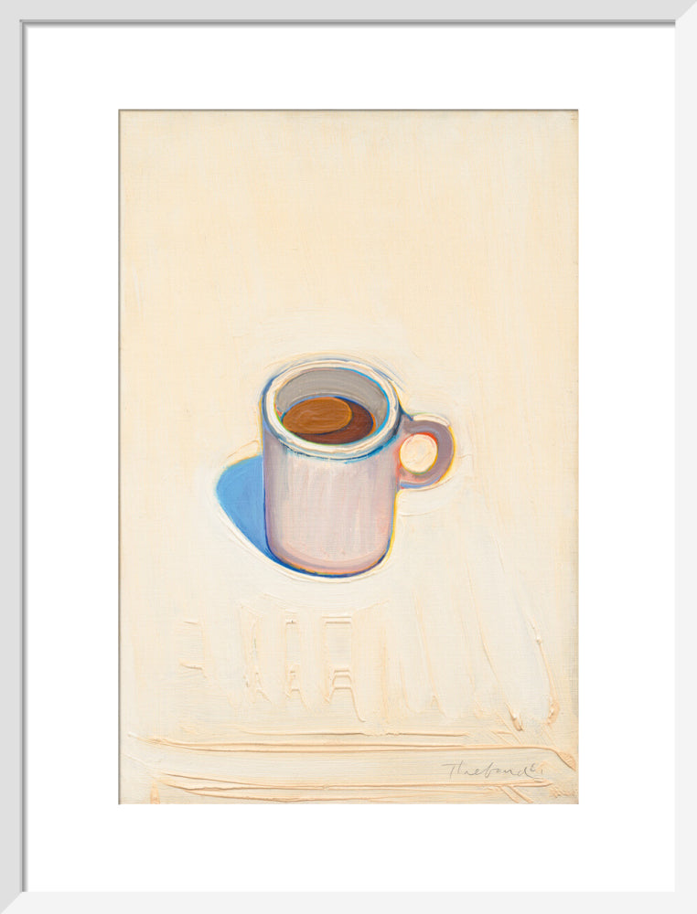 Cup of Coffee (art print, medium, white)