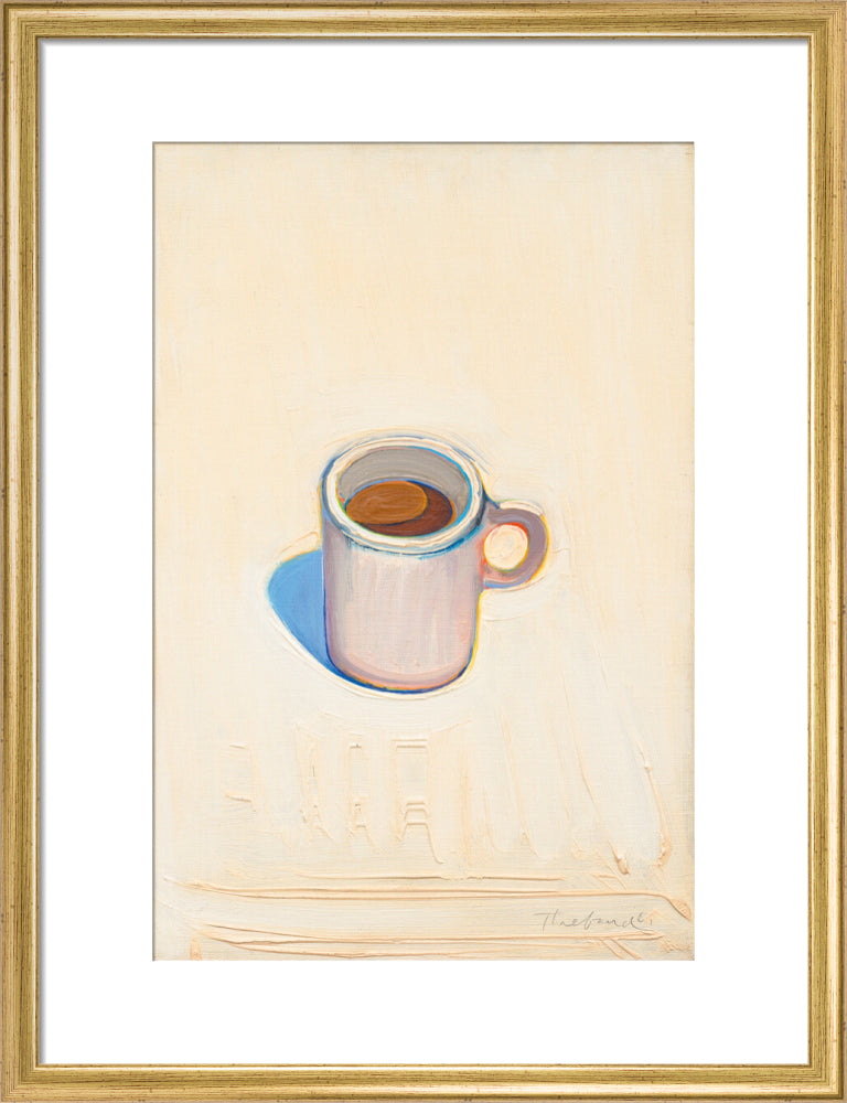 Cup of Coffee (art print, medium, gold)