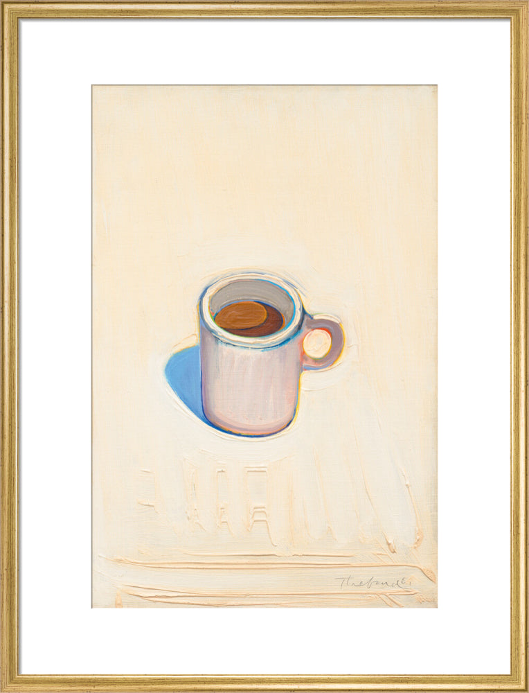 Cup of Coffee (art print, large, gold)