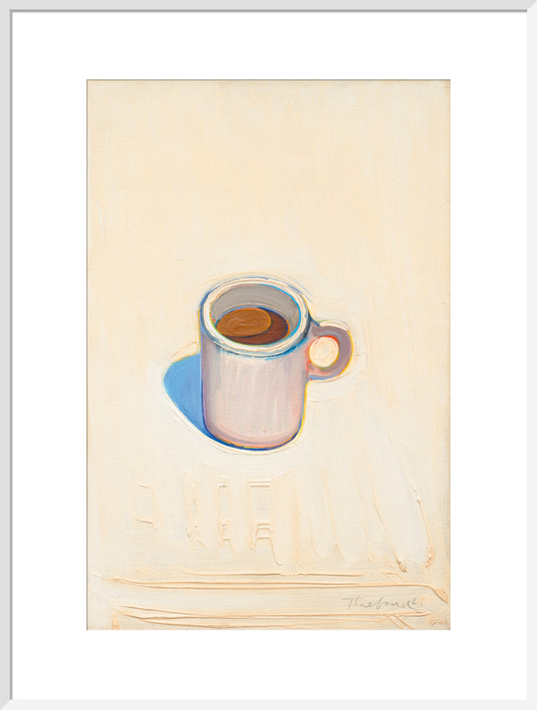 Cup of Coffee (art print, extra large, white)
