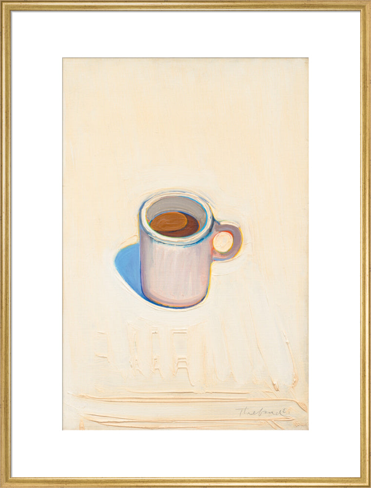 Cup of Coffee (art print, extra large, gold)