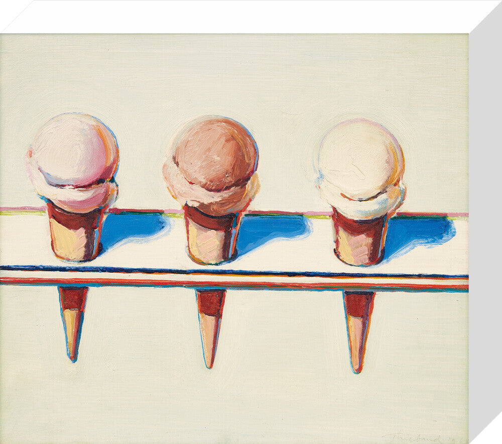 Three Cones (stretched canvas, small, unframed)