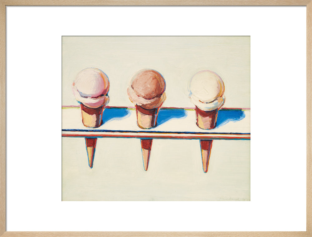 Three Cones (art print, large, natural)