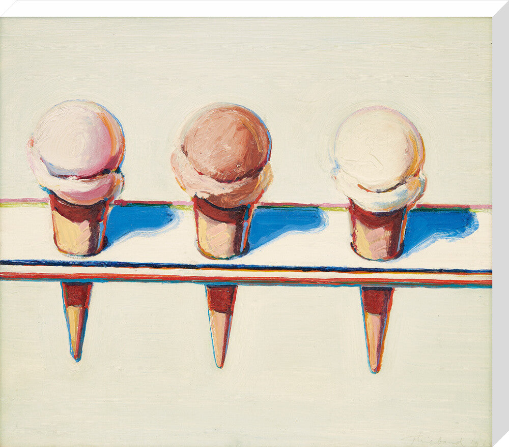 Three Cones (stretched canvas, large, unframed)