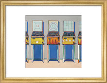 Load image into Gallery viewer, Four Pinball Machines, Framed, White, Large
