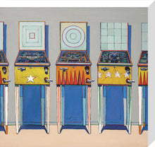 Load image into Gallery viewer, Four Pinball Machines, Framed, White, Large
