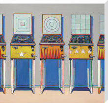 Load image into Gallery viewer, Four Pinball Machines, Framed, White, Large
