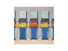 Load image into Gallery viewer, Four Pinball Machines, Framed, White, Large
