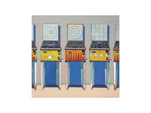 Load image into Gallery viewer, Four Pinball Machines, Framed, White, Large
