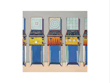 Load image into Gallery viewer, Four Pinball Machines, Framed, White, Large
