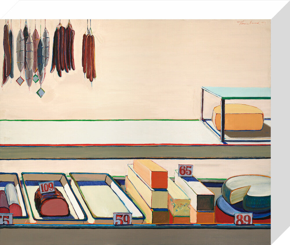 Delicatessen Counter (stretched canvas, small, unframed)