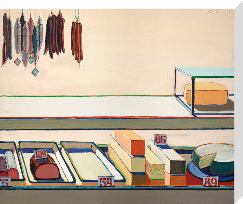 Delicatessen Counter (stretched canvas, large, unframed)