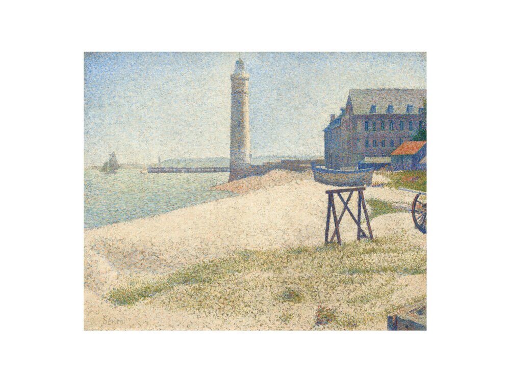 The Hospice and the Lighthouse at Honfleur (art print, medium, unframed)