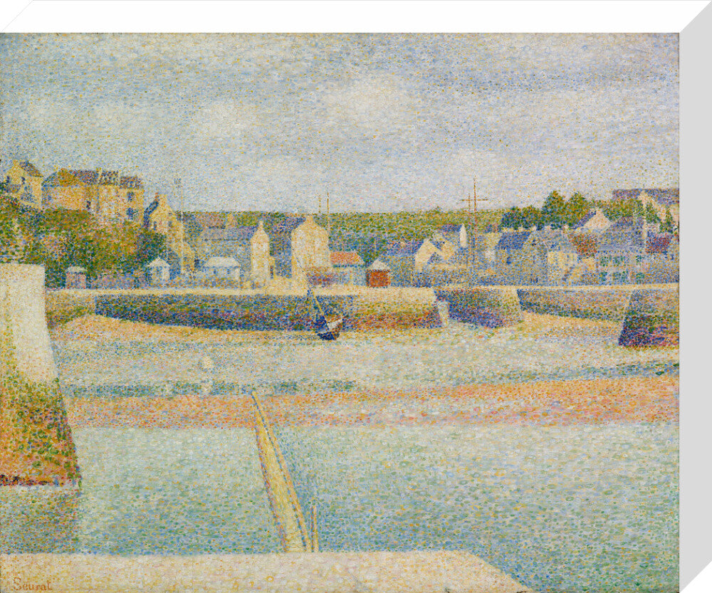 Port-en-Bessin - The Outer Harbour (Low Tide) (stretched canvas, medium, unframed)