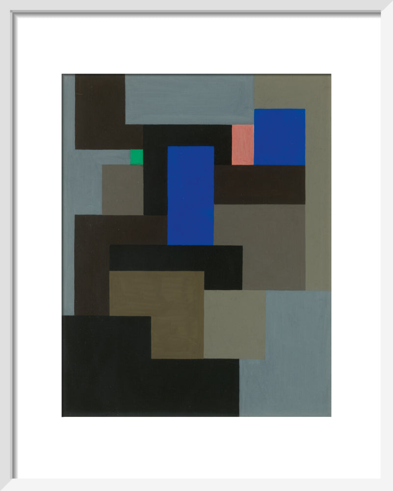 Composition (art print, small, white)