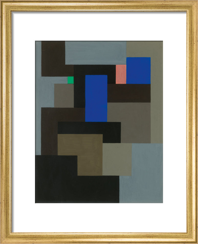 Composition (art print, small, gold)