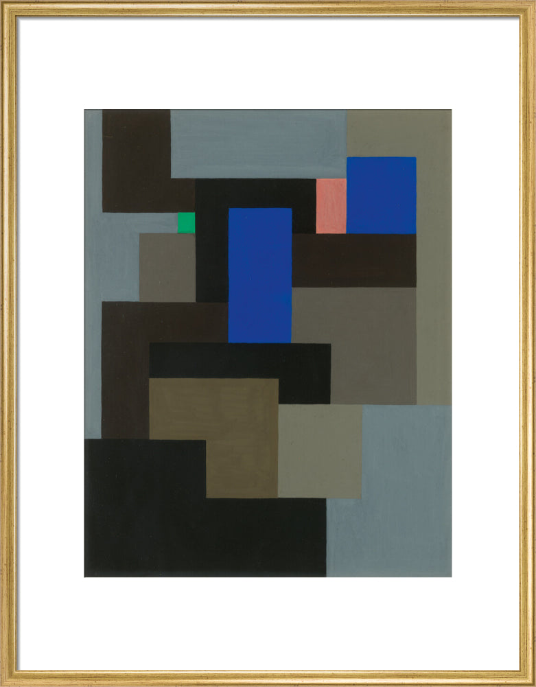 Composition (art print, large, gold)
