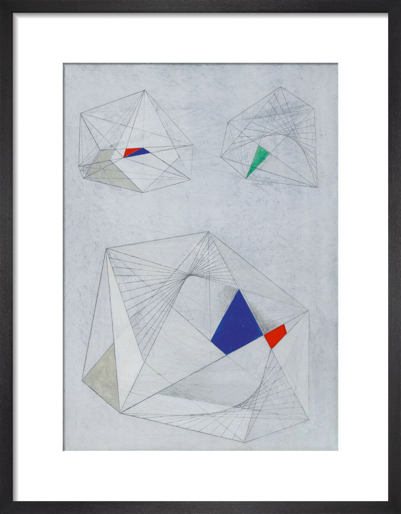 Drawing for Sculpture with Colour (art print, small, black)