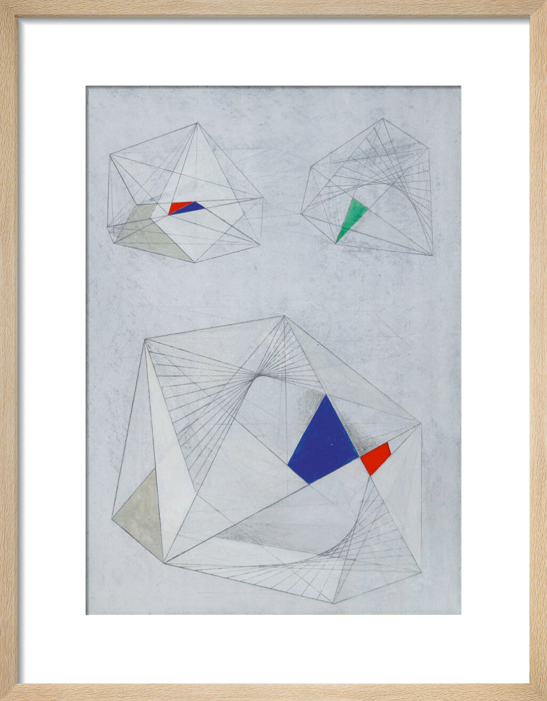 Drawing for Sculpture with Colour (art print, small, natural)