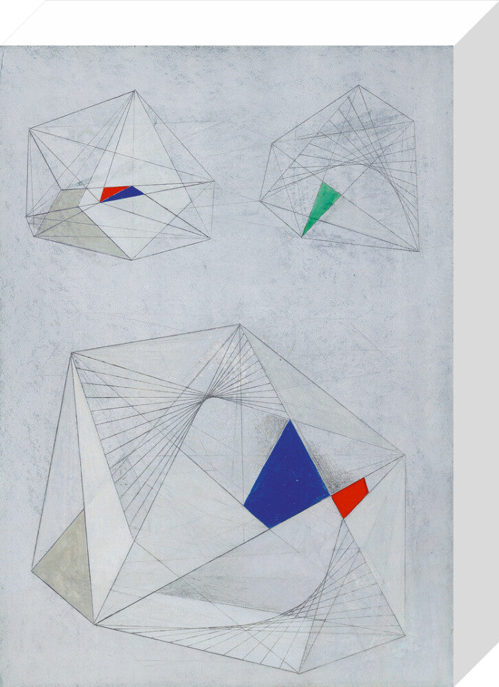 Drawing for Sculpture with Colour (stretched canvas, small, unframed)