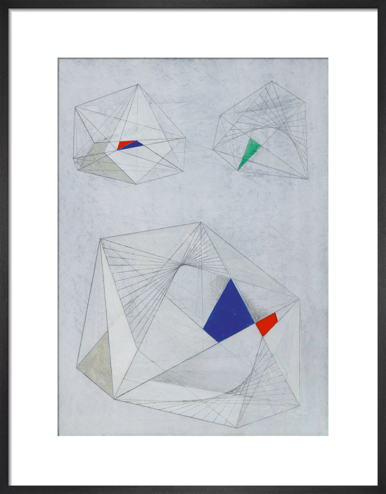 Drawing for Sculpture with Colour (art print, medium, black)