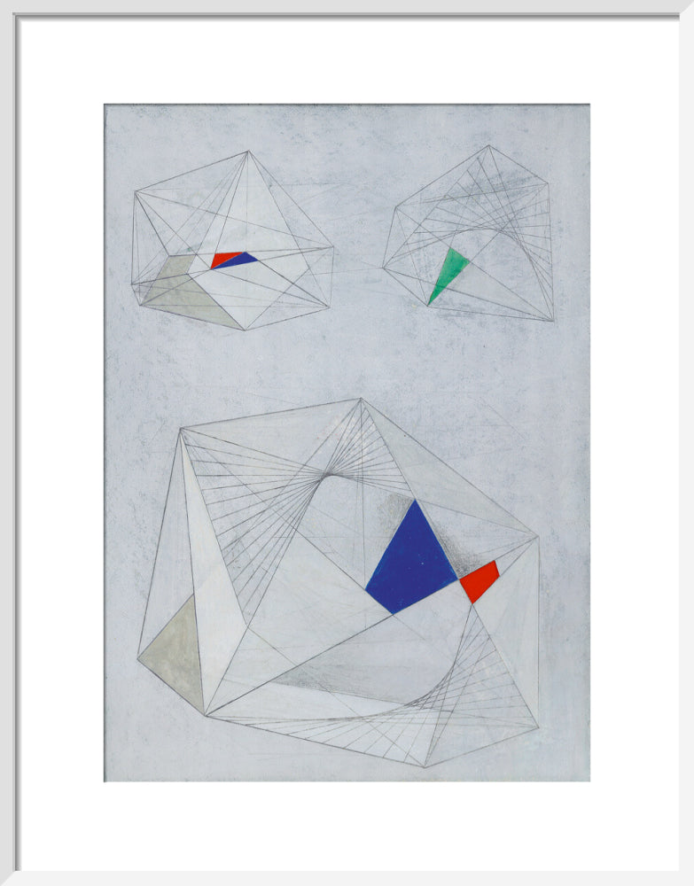 Drawing for Sculpture with Colour (art print, medium, white)