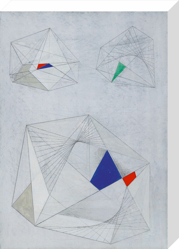 Drawing for Sculpture with Colour (stretched canvas, medium, unframed)