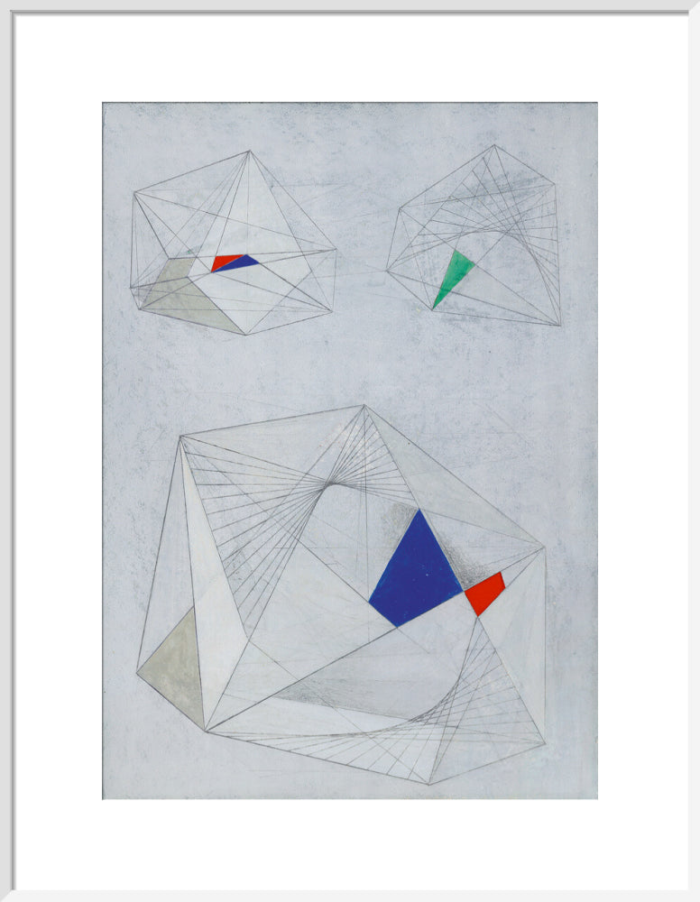 Drawing for Sculpture with Colour (art print, large, white)