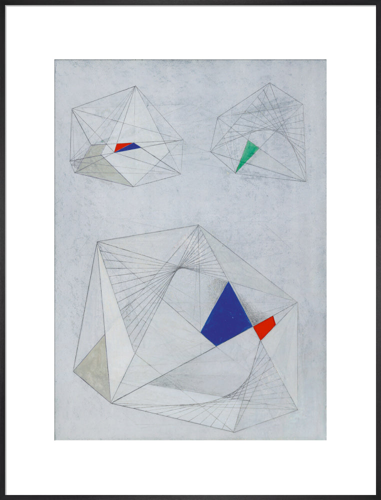 Drawing for Sculpture with Colour (art print, extra large, black)
