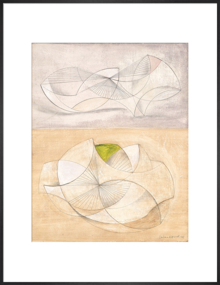 Curved forms (art print, extra large, black)