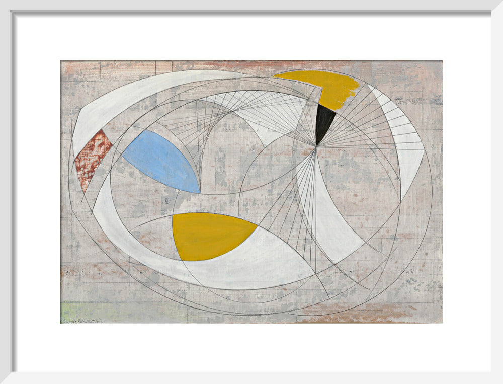 Oval Form (art print, small, white)