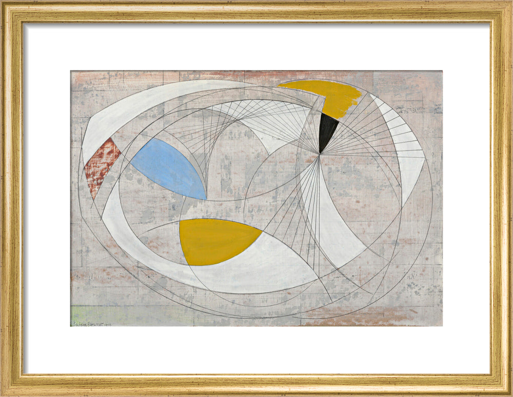 Oval Form (art print, small, gold)
