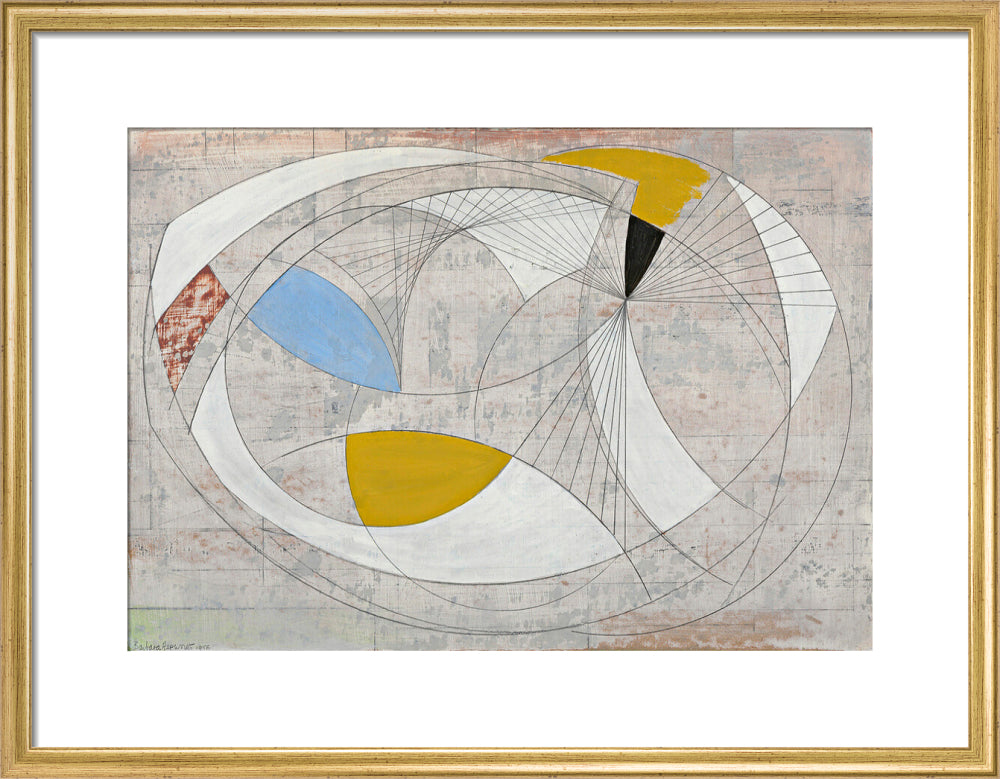 Oval Form (art print, medium, gold)