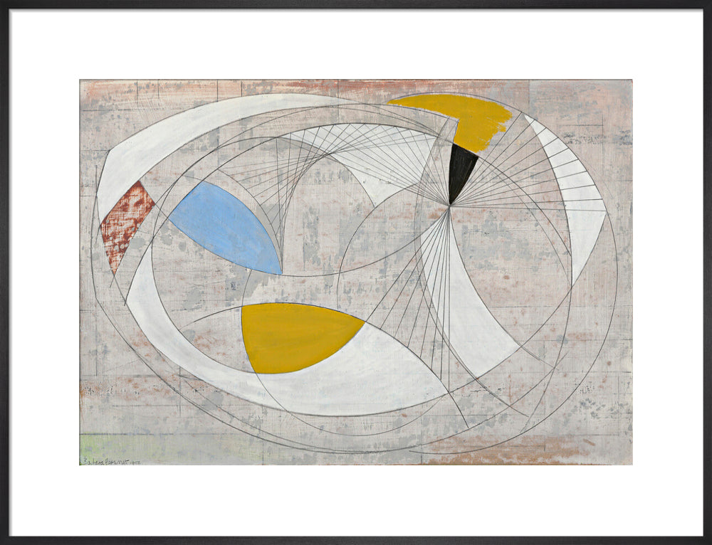Oval Form (art print, large, black)