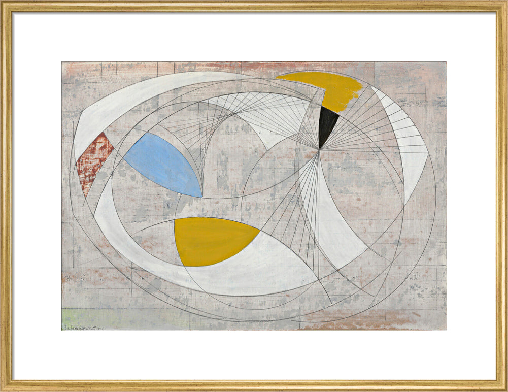Oval Form (art print, large, gold)