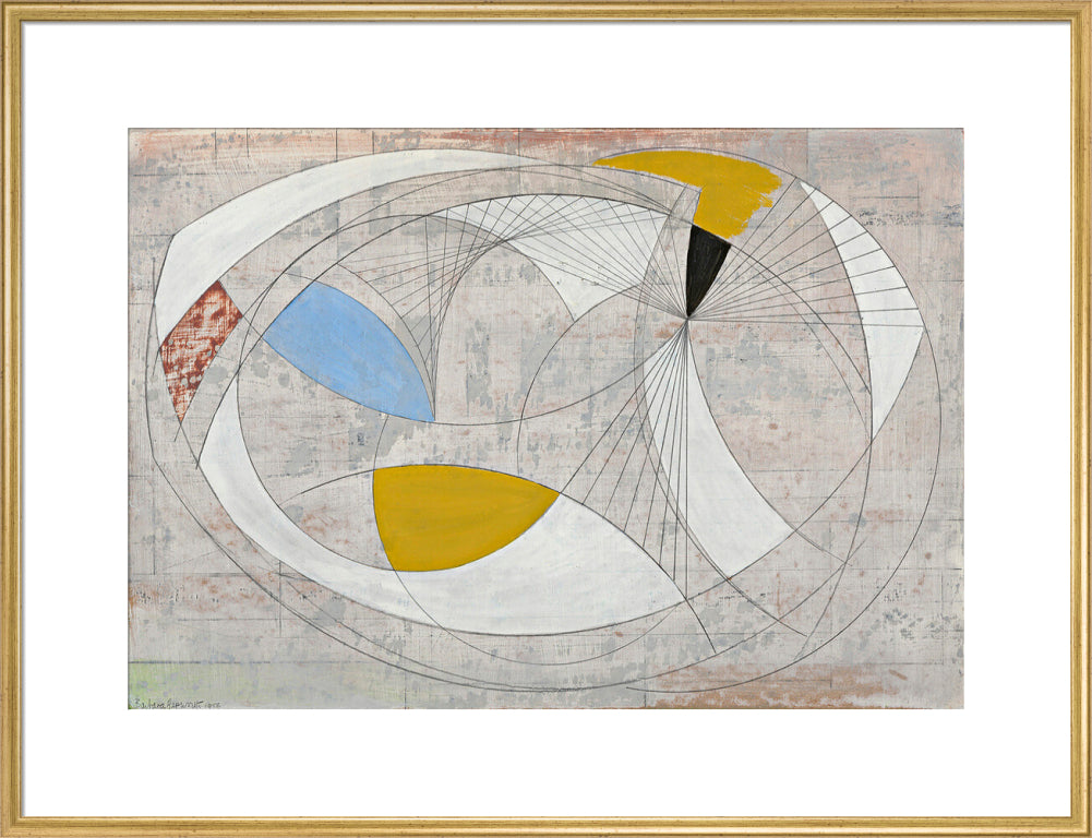 Oval Form (art print, extra large, gold)