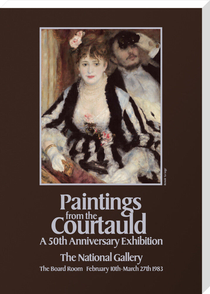 Poster for Paintings from the Courtauld: A 50th Anniversary Exhibtion at the National Gallery 1983 (stretched canvas, extra large, unframed)