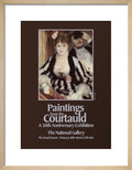 Poster for Paintings from the Courtauld: A 50th Anniversary Exhibtion at the National Gallery 1983 (art print, small, natural)