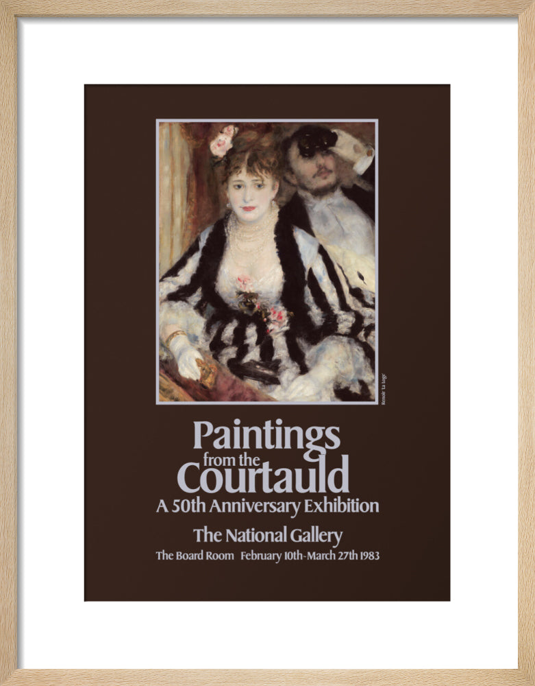 Poster for Paintings from the Courtauld: A 50th Anniversary Exhibtion at the National Gallery 1983 (art print, small, natural)