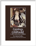 Poster for Paintings from the Courtauld: A 50th Anniversary Exhibtion at the National Gallery 1983 (art print, medium, white)