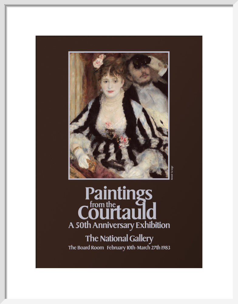 Poster for Paintings from the Courtauld: A 50th Anniversary Exhibtion at the National Gallery 1983 (art print, medium, white)