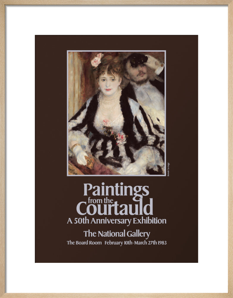 Poster for Paintings from the Courtauld: A 50th Anniversary Exhibtion at the National Gallery 1983 (art print, medium, natural)