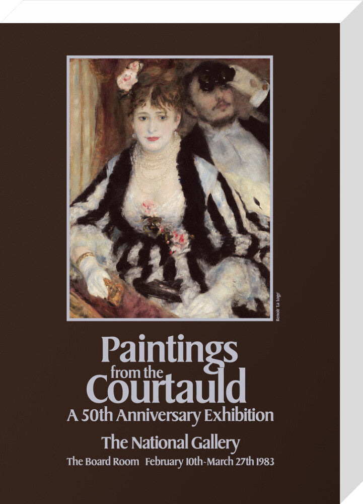 Poster for Paintings from the Courtauld: A 50th Anniversary Exhibtion at the National Gallery 1983 (stretched canvas, medium, unframed)