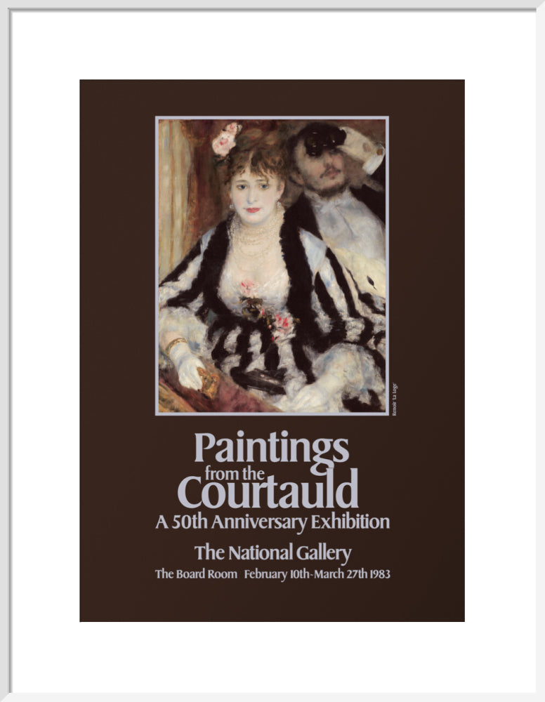 Poster for Paintings from the Courtauld: A 50th Anniversary Exhibtion at the National Gallery 1983 (art print, large, white)